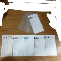 鉄道スタフ(自作)左2まい汚れあり