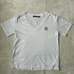 PARIS TOKYO VネックTシャツ ホワイト