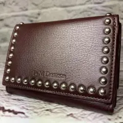 未使用級✨J&M DAVIDSON スタッズ 三つ折り財布 FOLD ウォレット