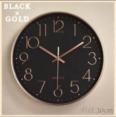 ブラック 黒 壁掛け時計 かけ時計 時計 北欧 静音 インテリア 雑貨　シルプル