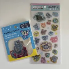 ANGEL BLUE フレークステッカー & エポキシシール セット