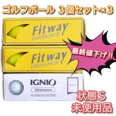 【新品未使用】ゴルフボール ３個セット Fitway IGNIO ディスタンス