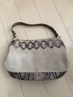 BRUNOMAGLI ブルーノマリ パイソン ハンドバッグ