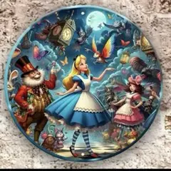 不思議の国のアリス　ブリキ看板
