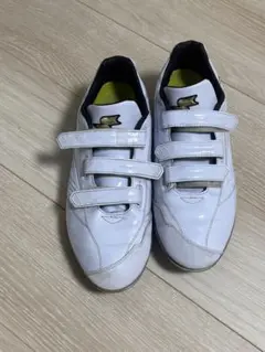 ホワイト スパイクシューズ ベルクロ