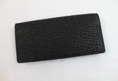 シャーク 財布 本革 長財布 束入れ かぶせ ブラック 黒 日本製新品 サメ本革