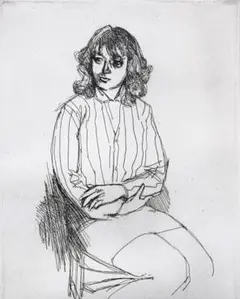 小磯良平 若い女 1978制作 エッチング サイン ed入り 額装 Amazon.co.jp: 小磯良平 エッチング銅版画 本物保証 直筆サイン