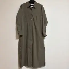 OUVRAGE CLASSE カーキ シャツワンピース