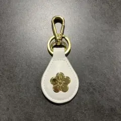 ホワイトレザー キーホルダー 大安天満宮