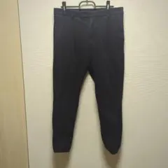 GLOBAL WORK ブラック スラックス ストレッチ　アンクルパンツ