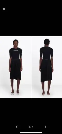 《BALENCIAGA》fancy pleats skirt (サイズ36)