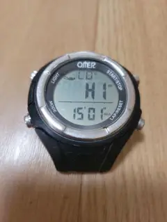 OMER ブラック 時計　MIK1 ベルトなし。ジャンク