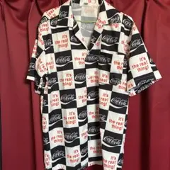 コカ・コーラ 半袖シャツ JXQS 開襟衿　L