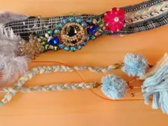 訳あり☺︎ ☺︎ベリーダンス☺︎ウエストアクセサリー♡ブルー①
