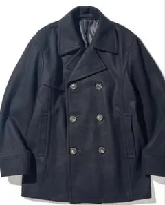 Pherrow's ウールダブルブレスト ピーコート 黒 42 XL Pherrow's ウールダブルブレスト ピーコート 黒 42 XL Pherrow's