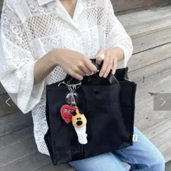 美品　イアパピヨネ　PEZコラボ　撥水　A4対応　2wayミディアムトートバック