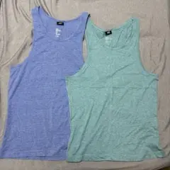 H&M タンクトップ 2枚セット ミントグリーン ブルー