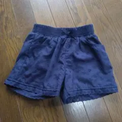 ネイビー刺繍半ズボン 130サイズ