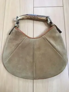 【Yves Saint-Laurent】 イヴ・サンローラン スエードバッグ