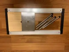 IGTフレームロング ステンレストレー ウッドテーブル