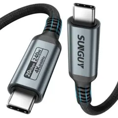 SUNGUY 240W USB C to C ケーブル 3M PD超高速充電