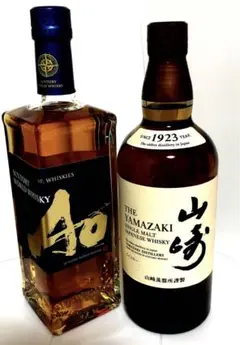 サントリーウイスキー 山崎ノンエイジ、蒼2本セット