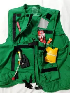 米海軍航空母艦デッキクルーライフブリザーバーブルーベストLサイズ希少品 米海軍本物デッキクルーライフブリザーバーベスト1994年官給品L
