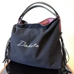 【美品】Dako/ダコタ　トートバック　A4収納可　大きめ　日本製　ブラック　黒