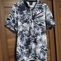 Oakley メンズシャツ グレー/ブラック/グリーン