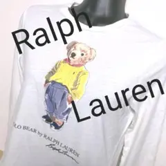 bh26. Ralph Lauren POLO BEAR 長袖カットソー 白