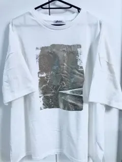 新品未使用品！再値下げ♡箔プリント　ビックシルエットTシャツ