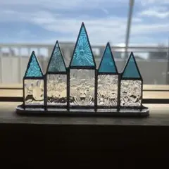 ステンドグラス　ブルーハウス2