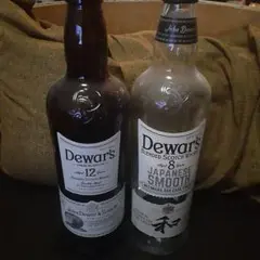 Dewar's 12年と8年ウイスキー空瓶セット
