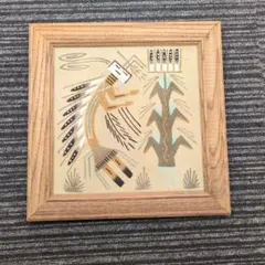 ネイティブアメリカン風の砂絵 アート