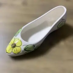 アンティーク☆レトロ★手描き風★陶器★バレエシューズ★インテリア