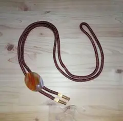 マーブルオレンジ琥珀風アクセサリー