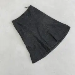 ⭐フレアスカート⭐ウール カシミヤ 高級素材 グレイ かわいい セレモニー