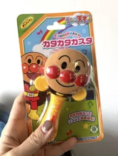 新品未使用 アンパンマン ンパンマンの うちの子天才 カタカタカスタネット