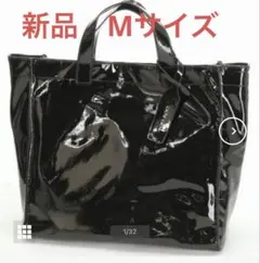 カシュカシュ cachecache / ソフトエナメル調トート　Mサイズ　新品