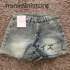 ミニミニストア　ウォッシュデニムショートパンツレディース