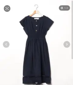 toccocloset フロントボタンスクエアワンピース