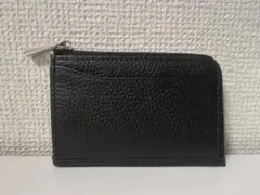 本革　フラグメントケース　カードケース　ミニ財布　楽天　ブラック　黒　匿名配送