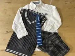マザウェイズ　フォーマルセット 104cm シャツ・ベスト・パンツ・ネクタイ