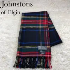 大人気✨ Johnstons カシミヤ ストール ブラックスチュワート
