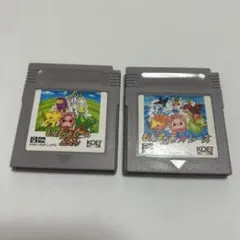 ゲームボーイソフト2本まとめ売り　もんすたあレースおかわり　もんすたあレース