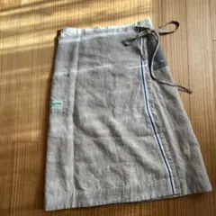 快晴堂　リネン ラップスカートサイズ2 M
