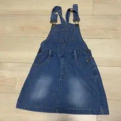 GLOBAL WORK ジャンバースカート M デニムブルー