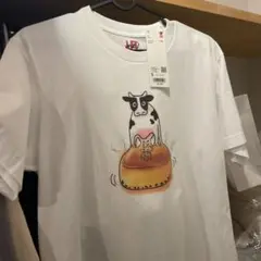 【新品】　ユニクロ　りくろーおじさんの店　白Tシャツ　UT Sサイズ