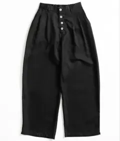 パンツ WISHFOREVER WIDE TUCK BUTTON FLY SLACKS 2025年最新】WISH for ever スラックスの人気アイテム - メルカリ