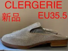 新品 ロベール クレジュリー レザー スタッズ ミュール サンダル フランス製